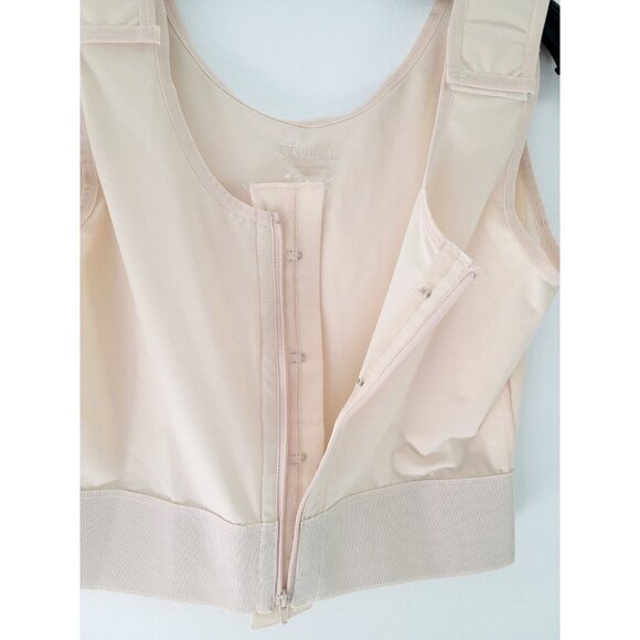 Isavela Cardiac Breast Chest Implant Surgery No Cups Compression Bra Zipper M - Picture 5 of 10